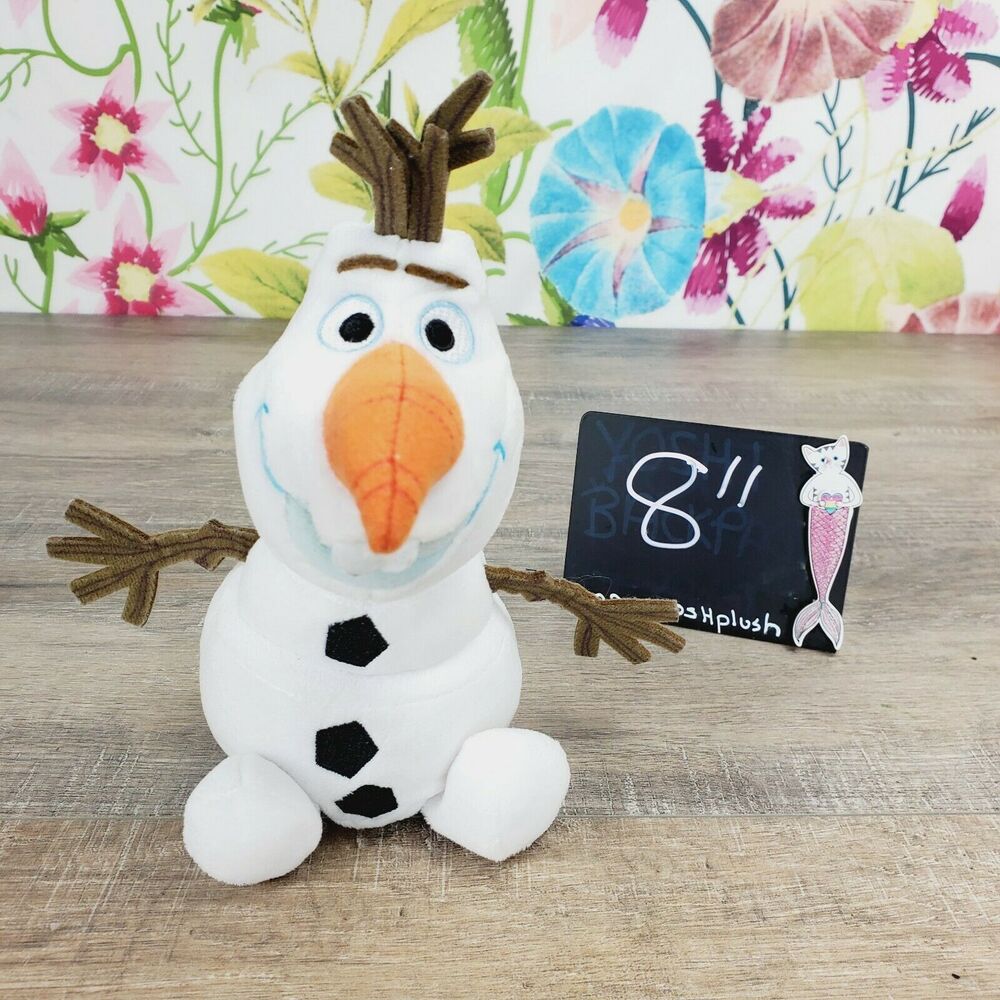 Disney Store Frozen Olaf Plush 8"  Snowman Stuffed Animal Toy
